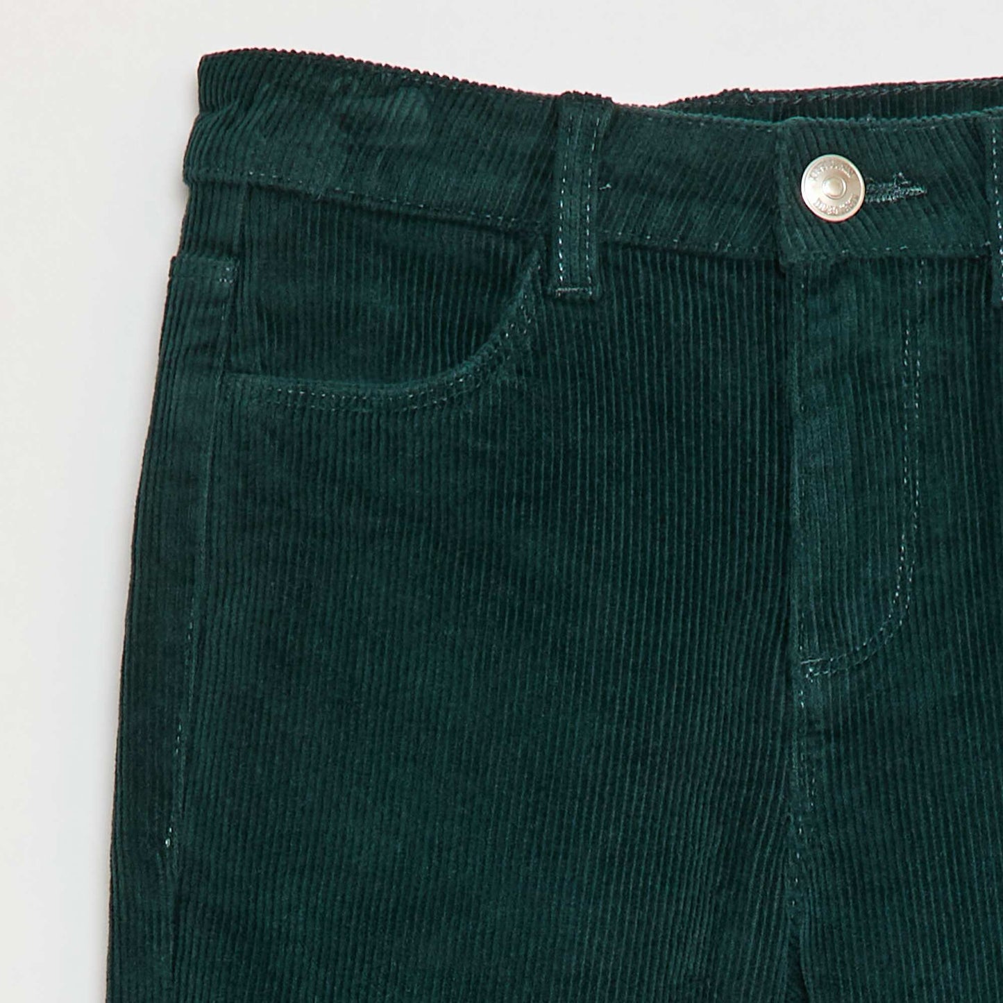 Pantalón de pana corte flare VERDE