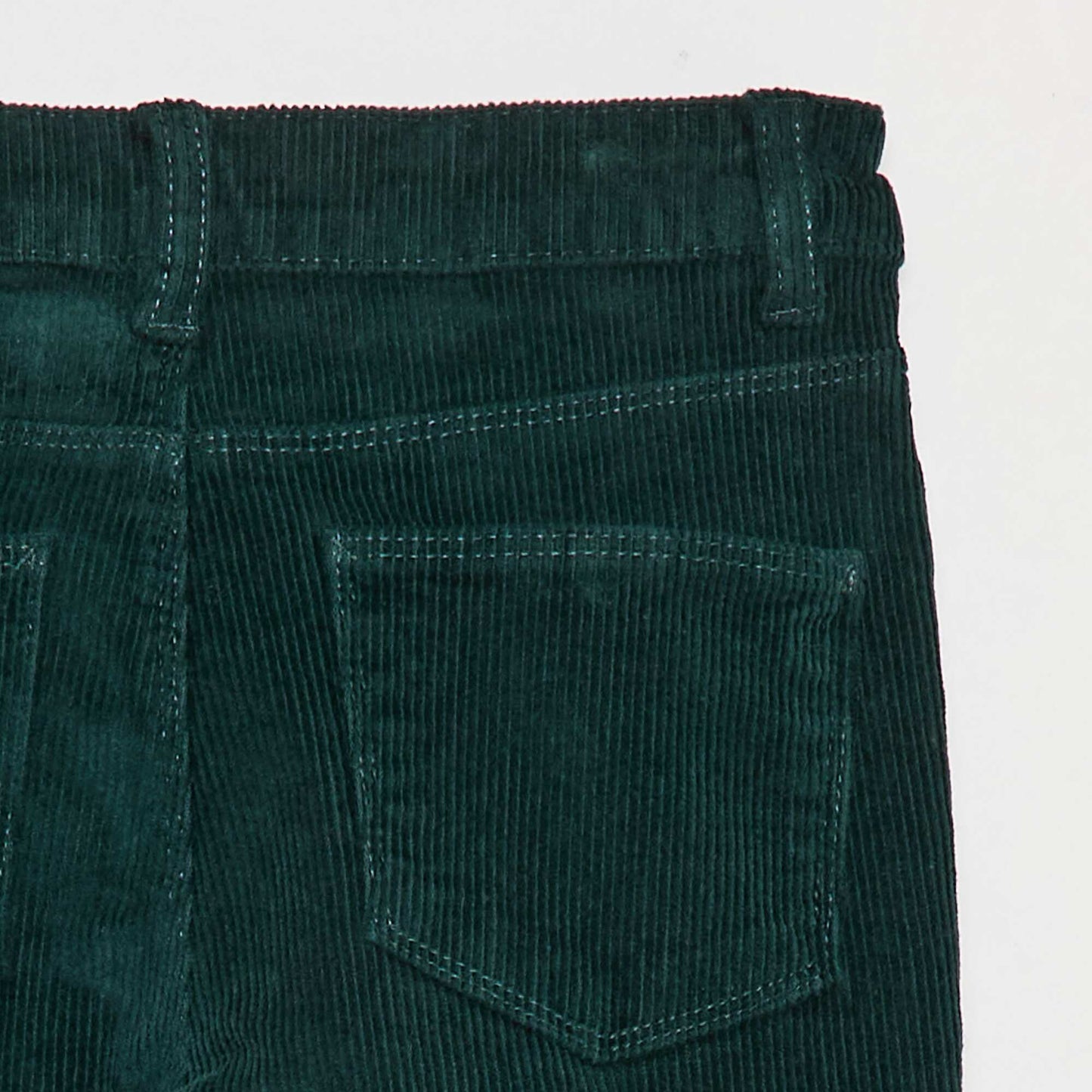 Pantalón de pana corte flare VERDE