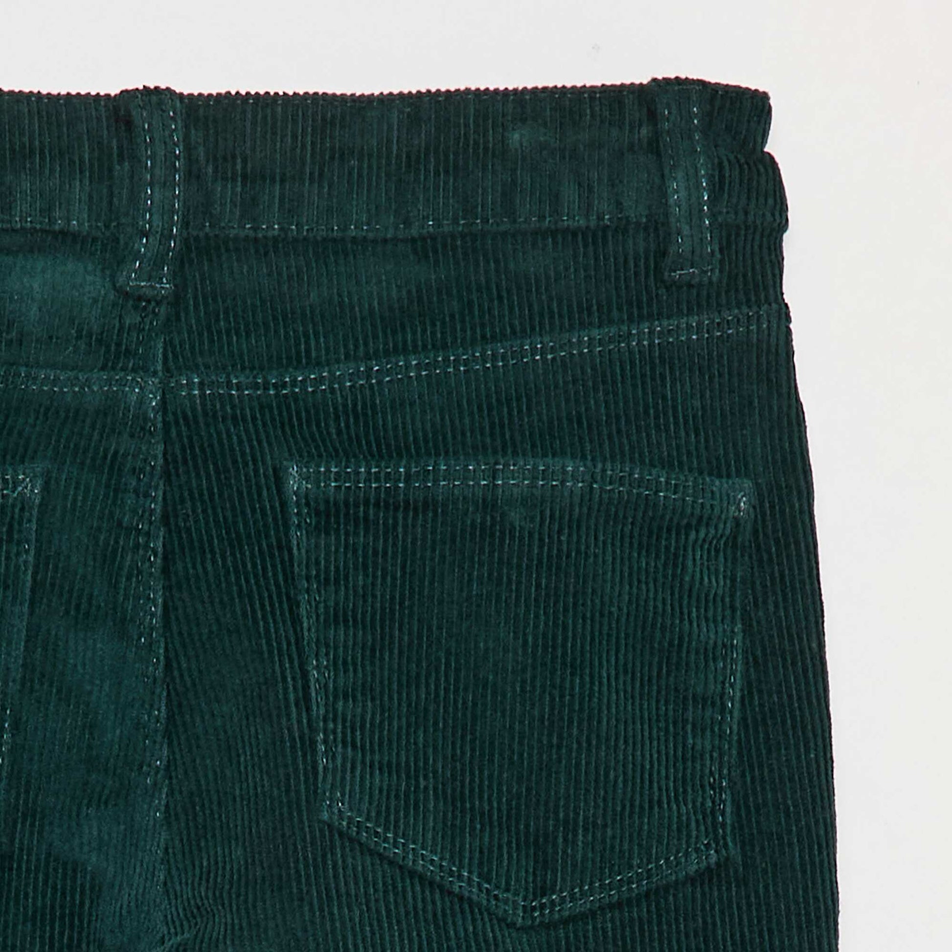 Pantalón de pana corte flare VERDE