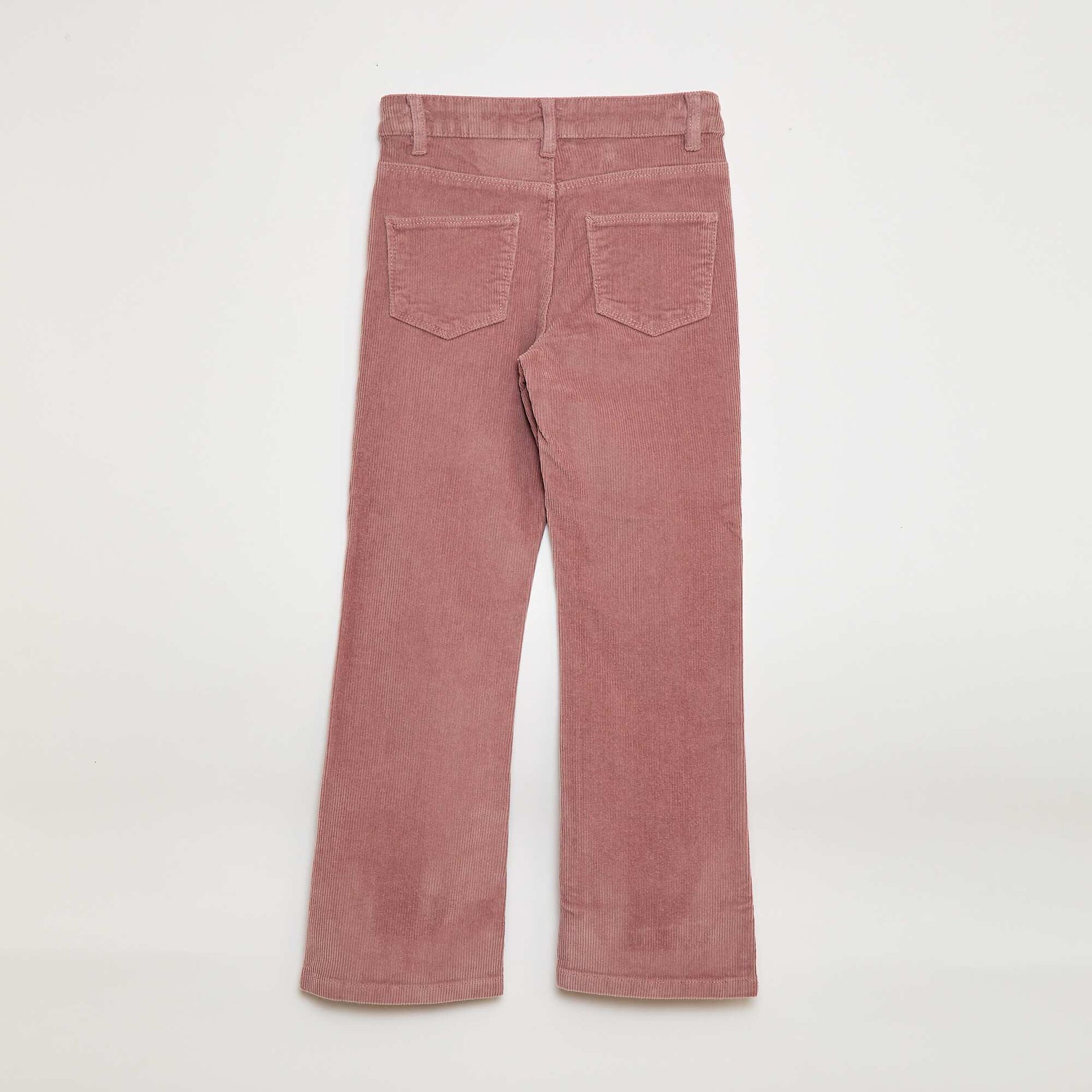 Pantalón de pana corte flare ROSA