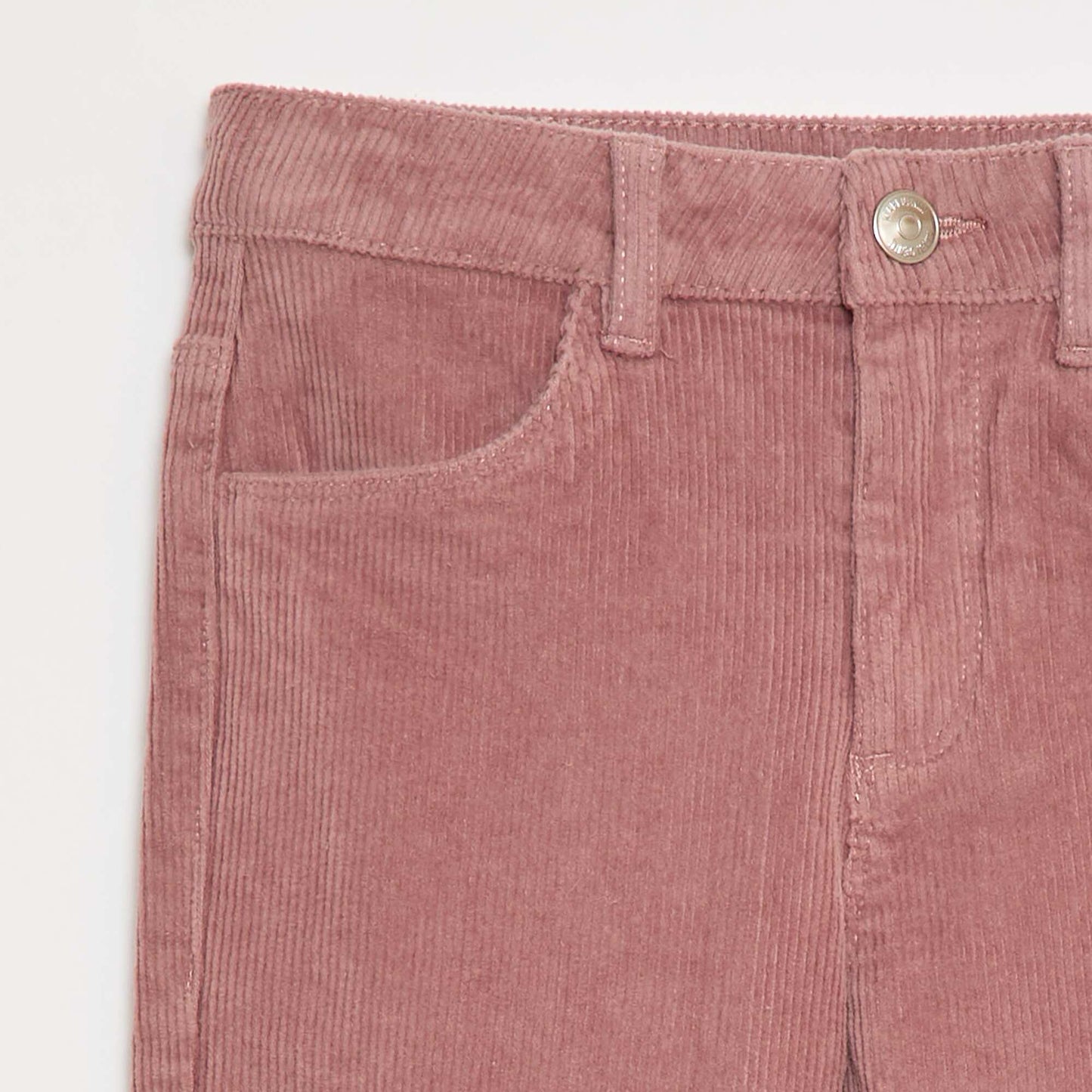 Pantalón de pana corte flare ROSA