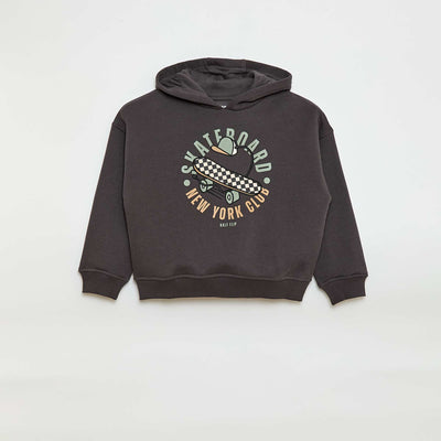 Buzo con capucha y estampado en relieve GRIS