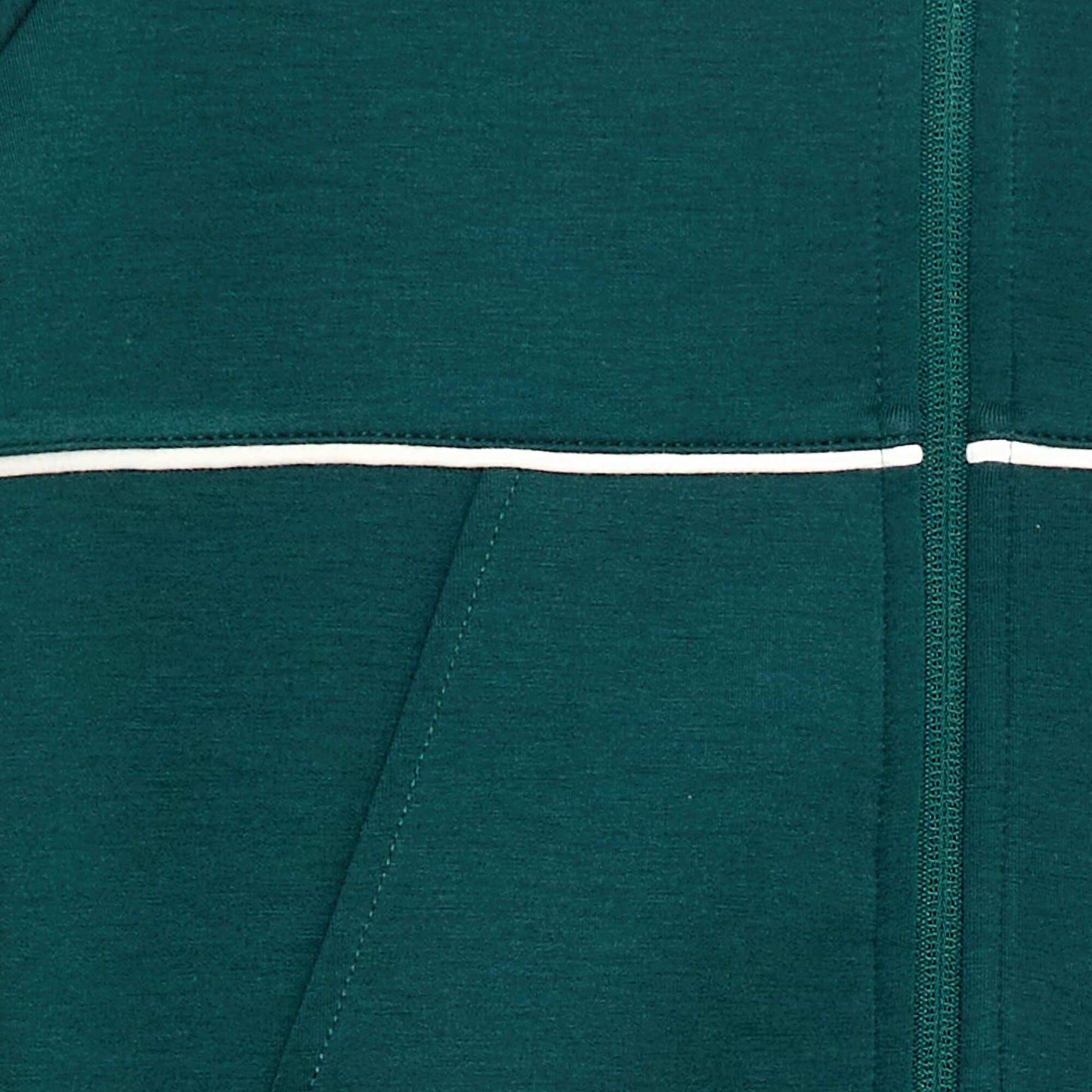 Buzo con abertura de cremallera VERDE
