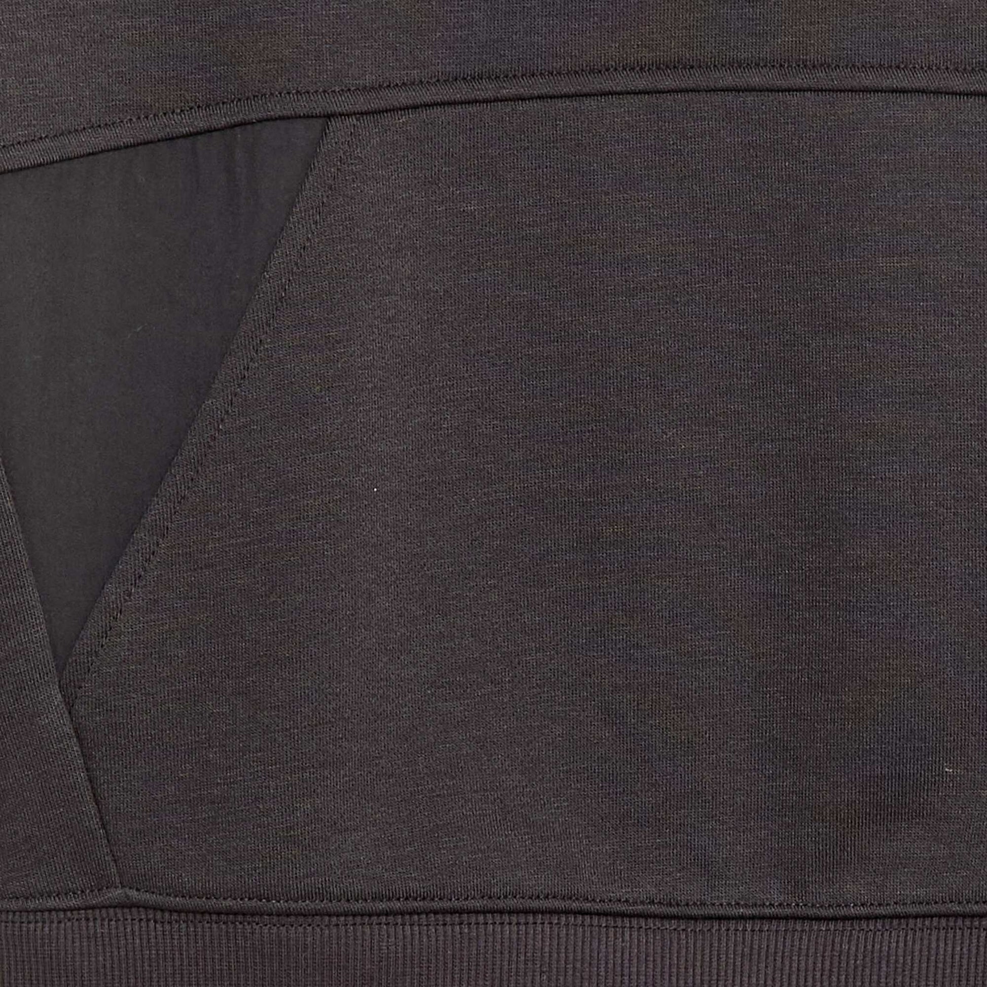Buzo con capucha lisa con bolsillo canguro NEGRO