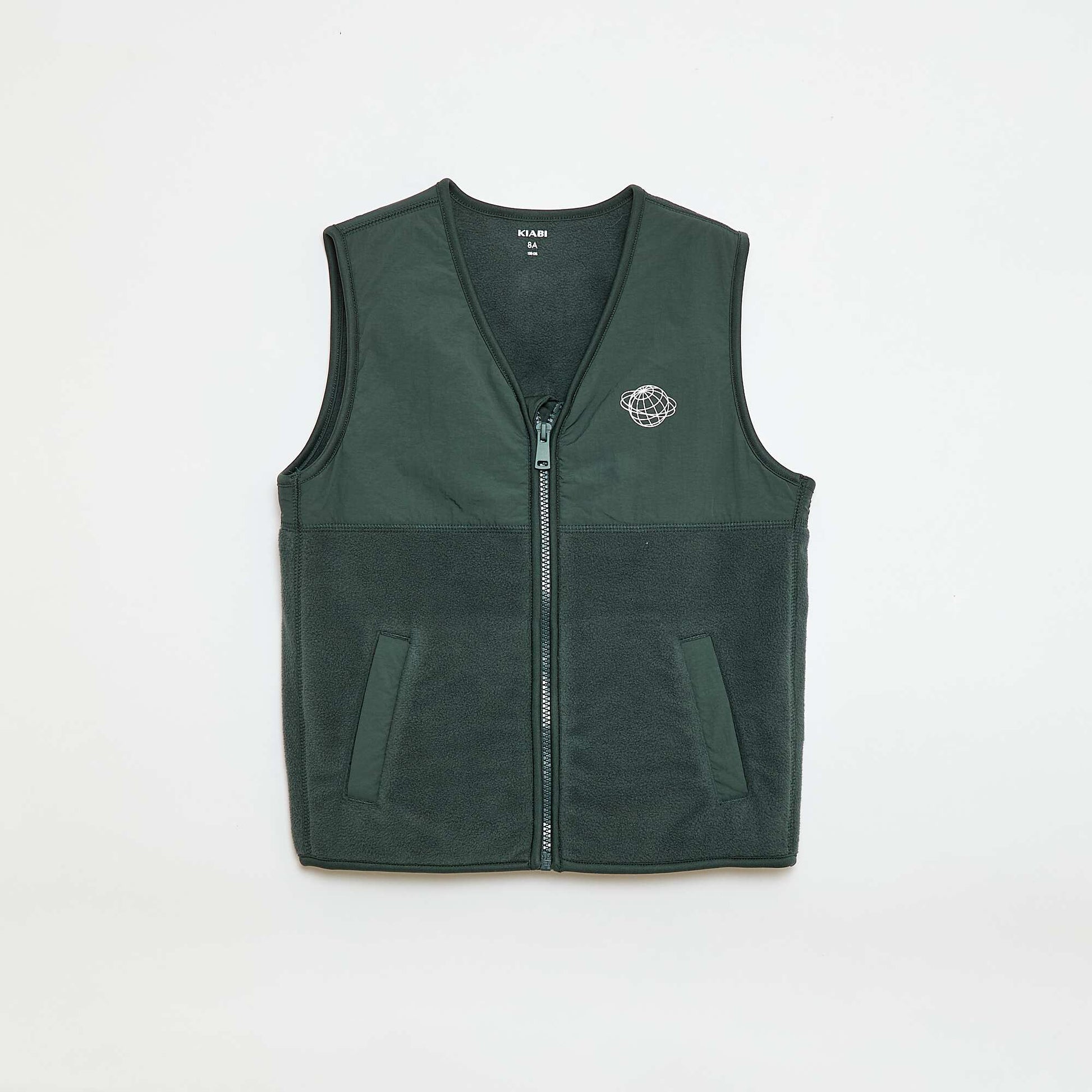 Chaleco polar sin mangas VERDE