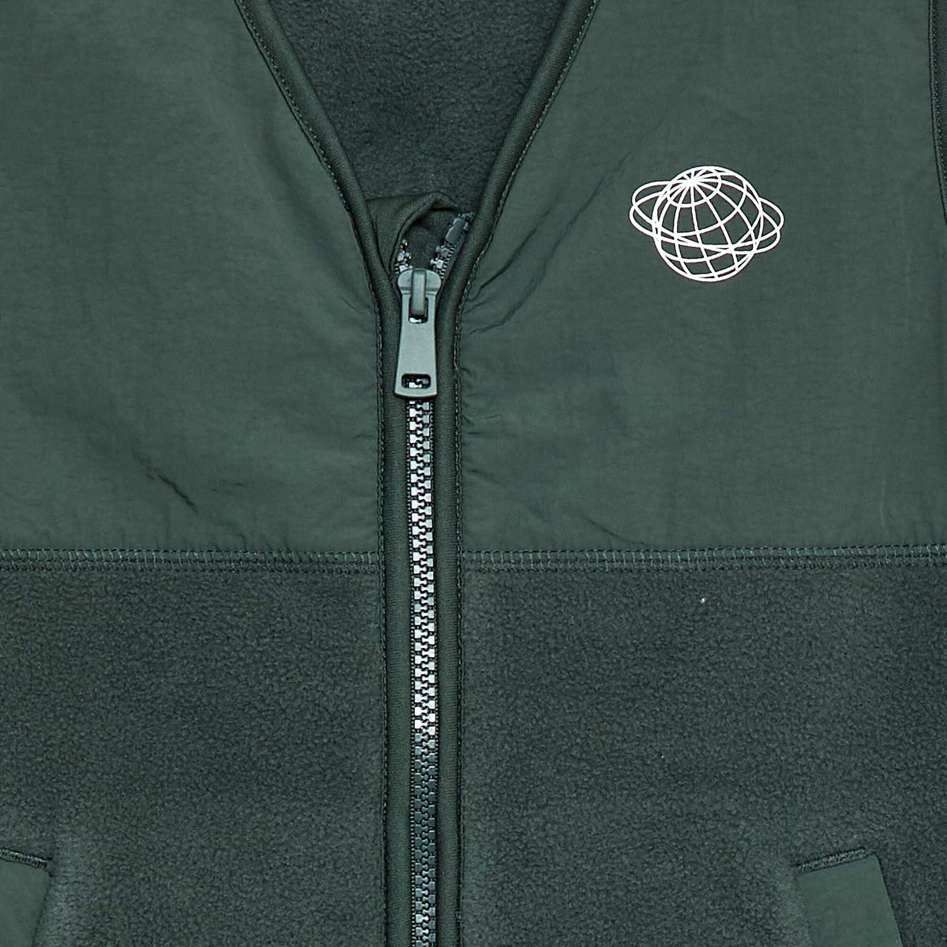 Chaleco polar sin mangas VERDE