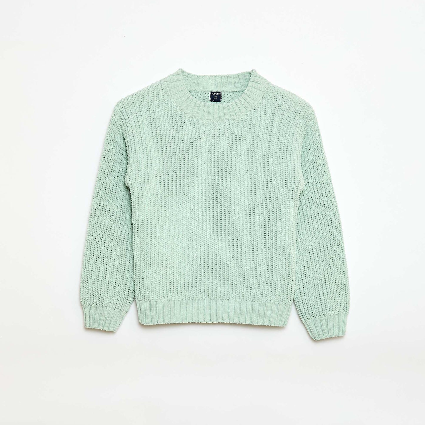 Sweater de punto de chenilla AZUL