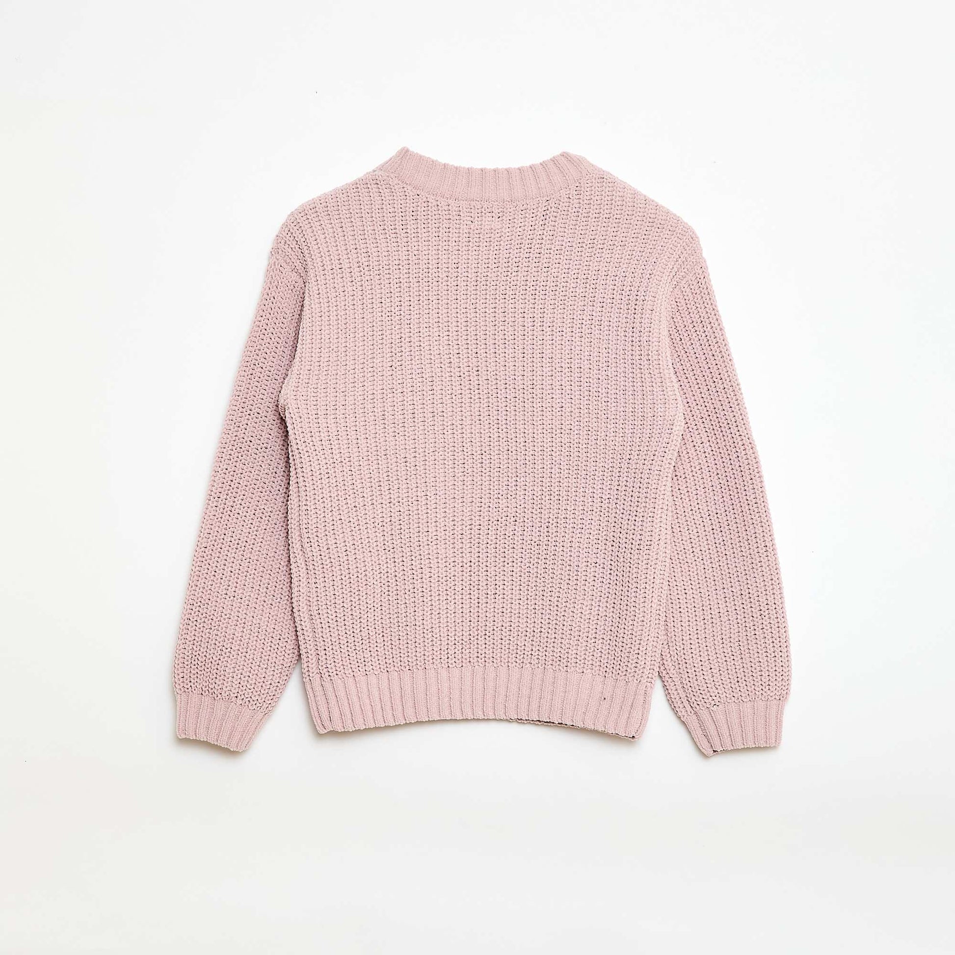 Sweater de punto de chenilla PURPURA