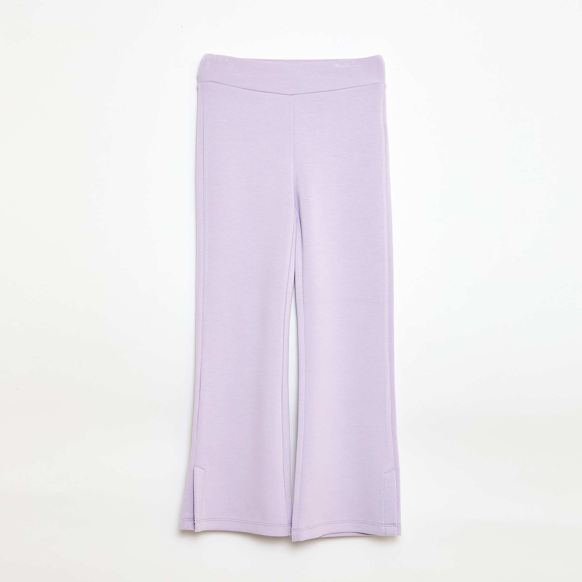 Pantalón deportivo corte flare ROSA