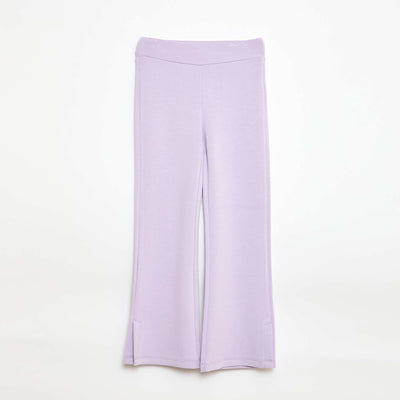 Pantalón deportivo corte flare ROSA