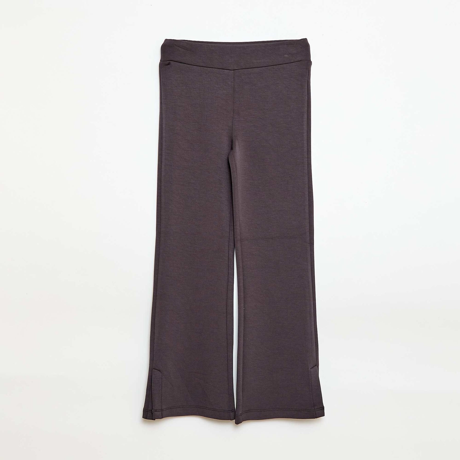 Pantalón deportivo corte flare NEGRO