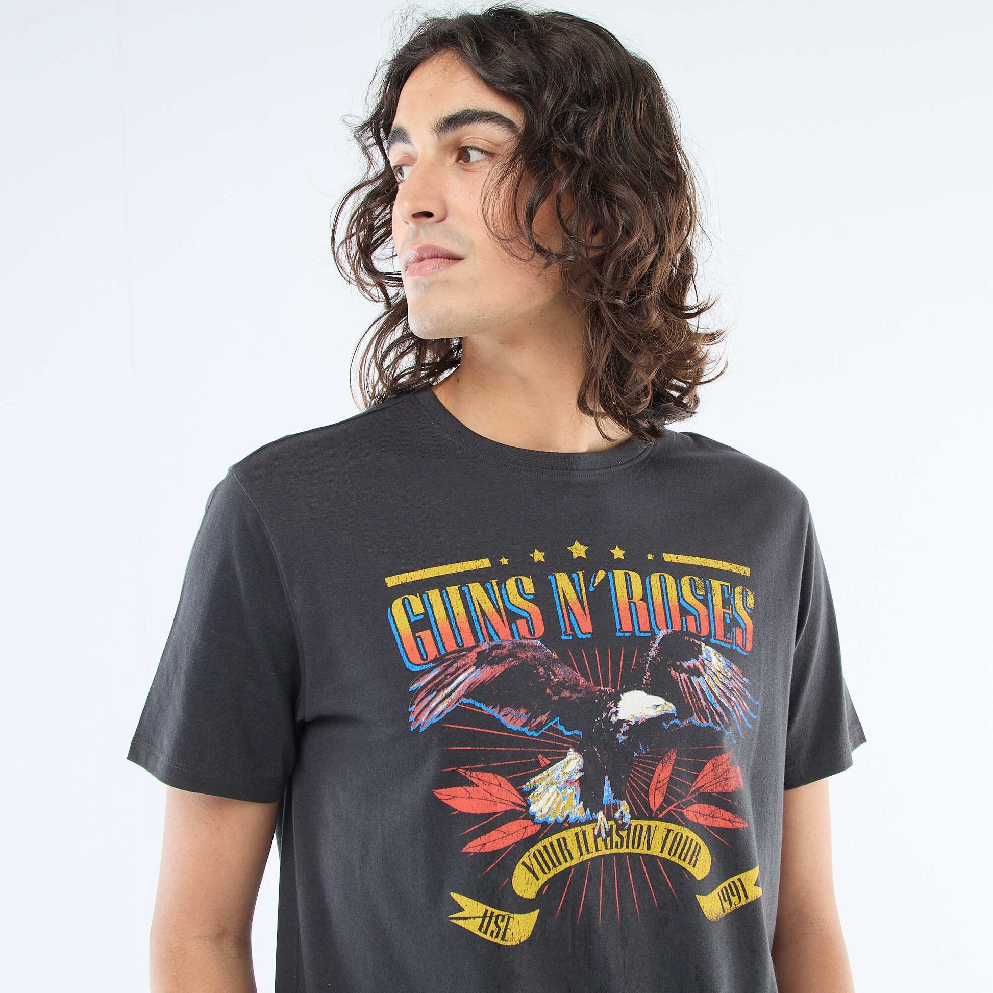 Camiseta estampada 'Guns N' Roses' NEGRO