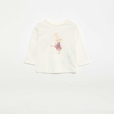 Camiseta estampada con diseño fantasía BLANCO