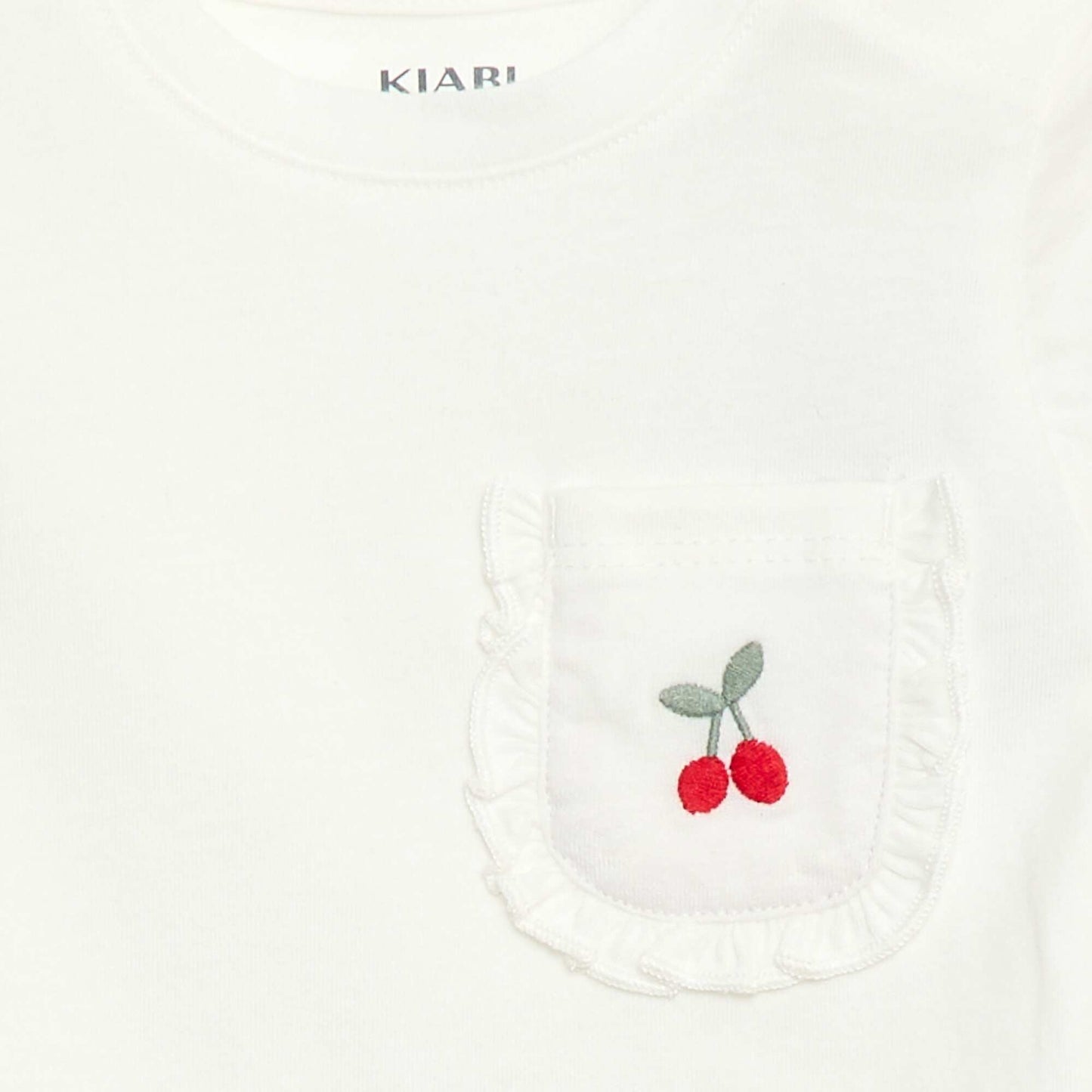 Camiseta con bolsillo fantasía BLANCO
