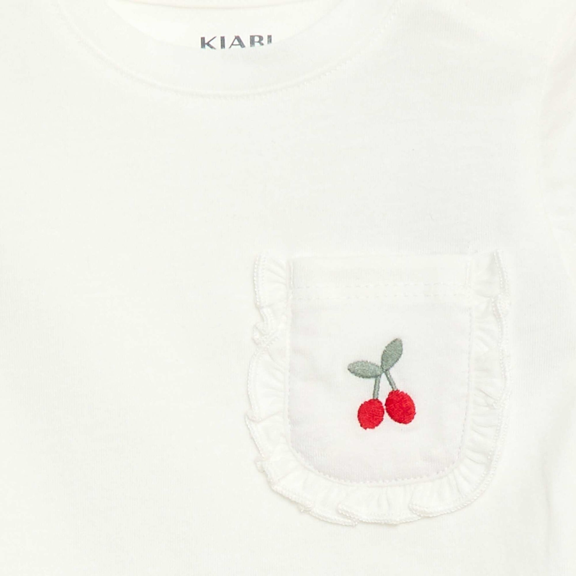 Camiseta con bolsillo fantasía BLANCO