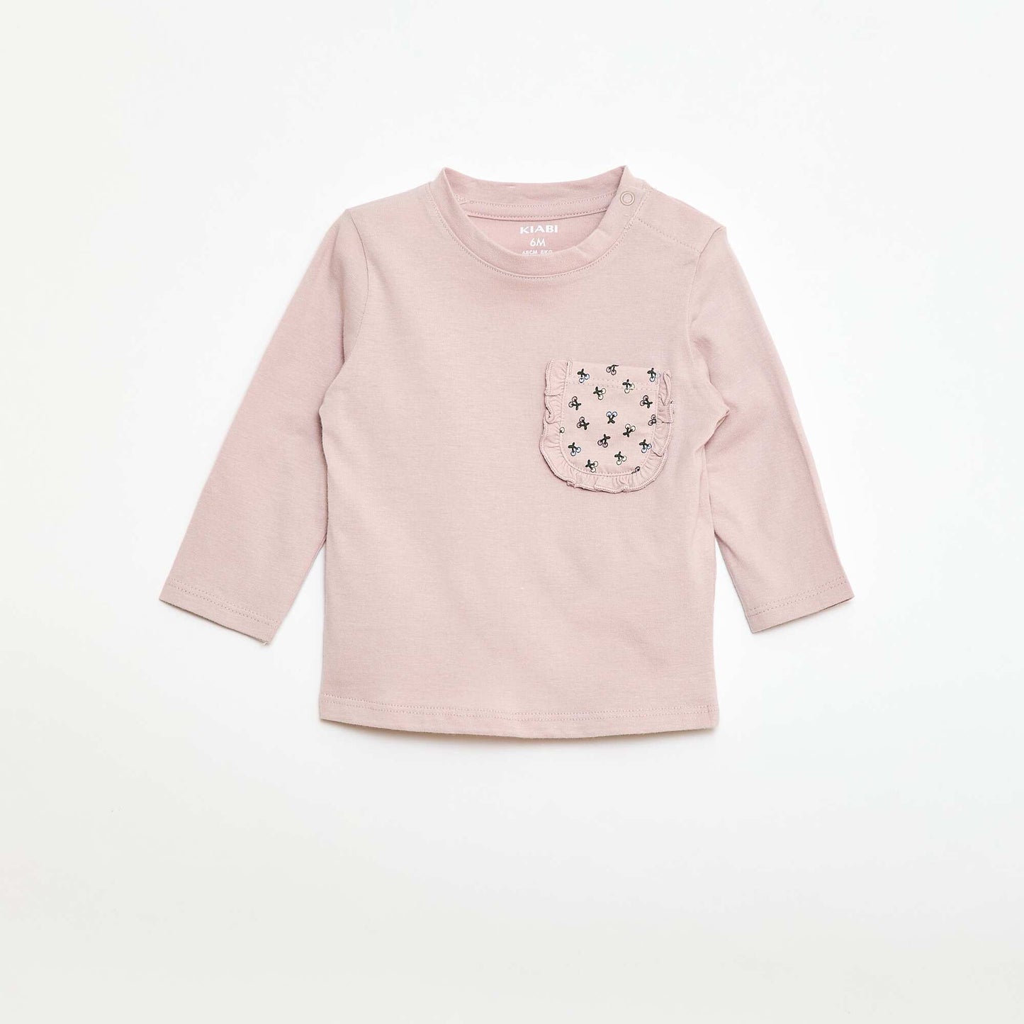 Camiseta con bolsillo fantasía PURPURA