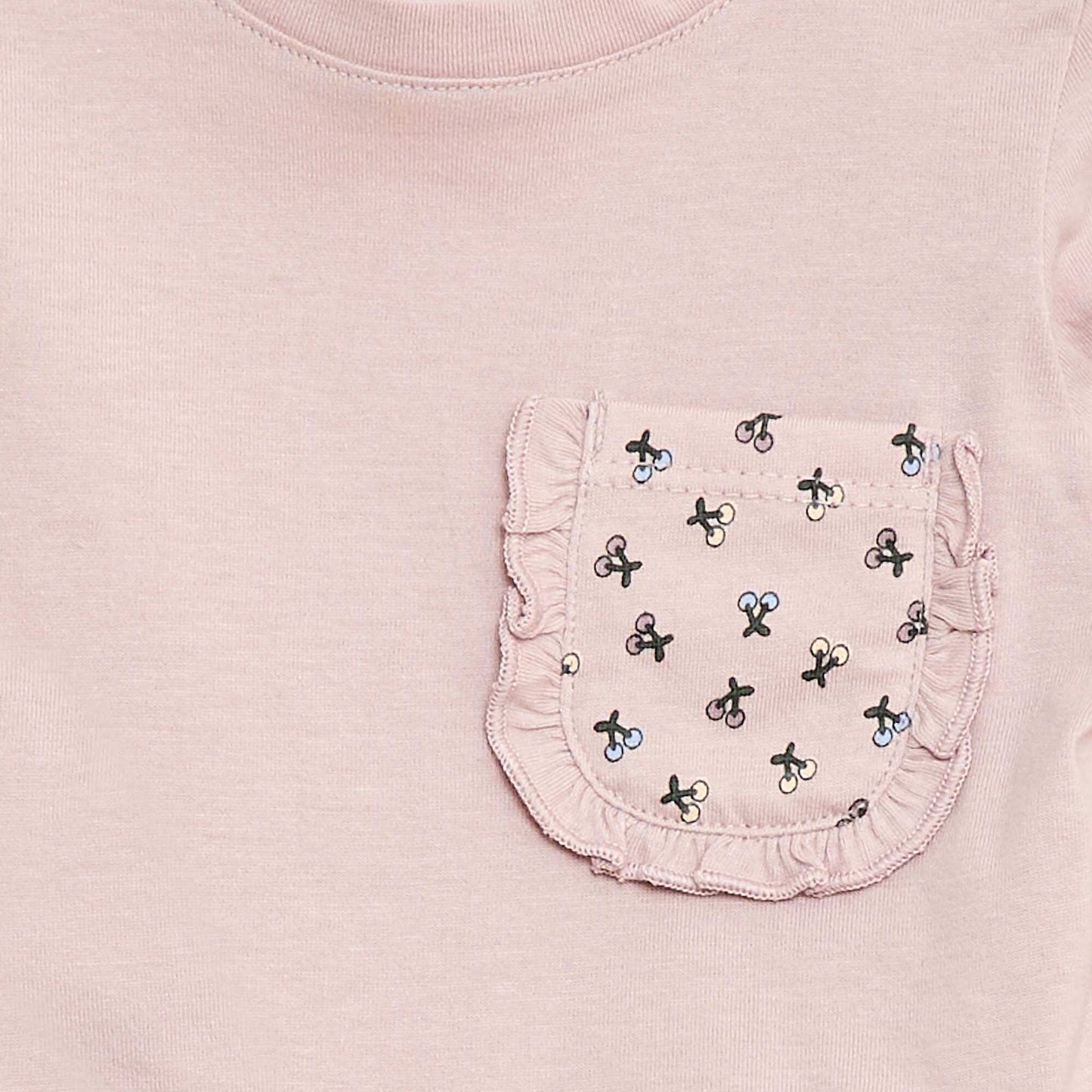 Camiseta con bolsillo fantasía PURPURA