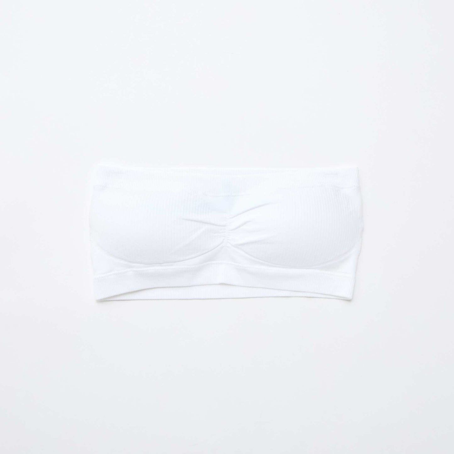 pack de 2 bandeaus de canalé sin costuras BLANCO
