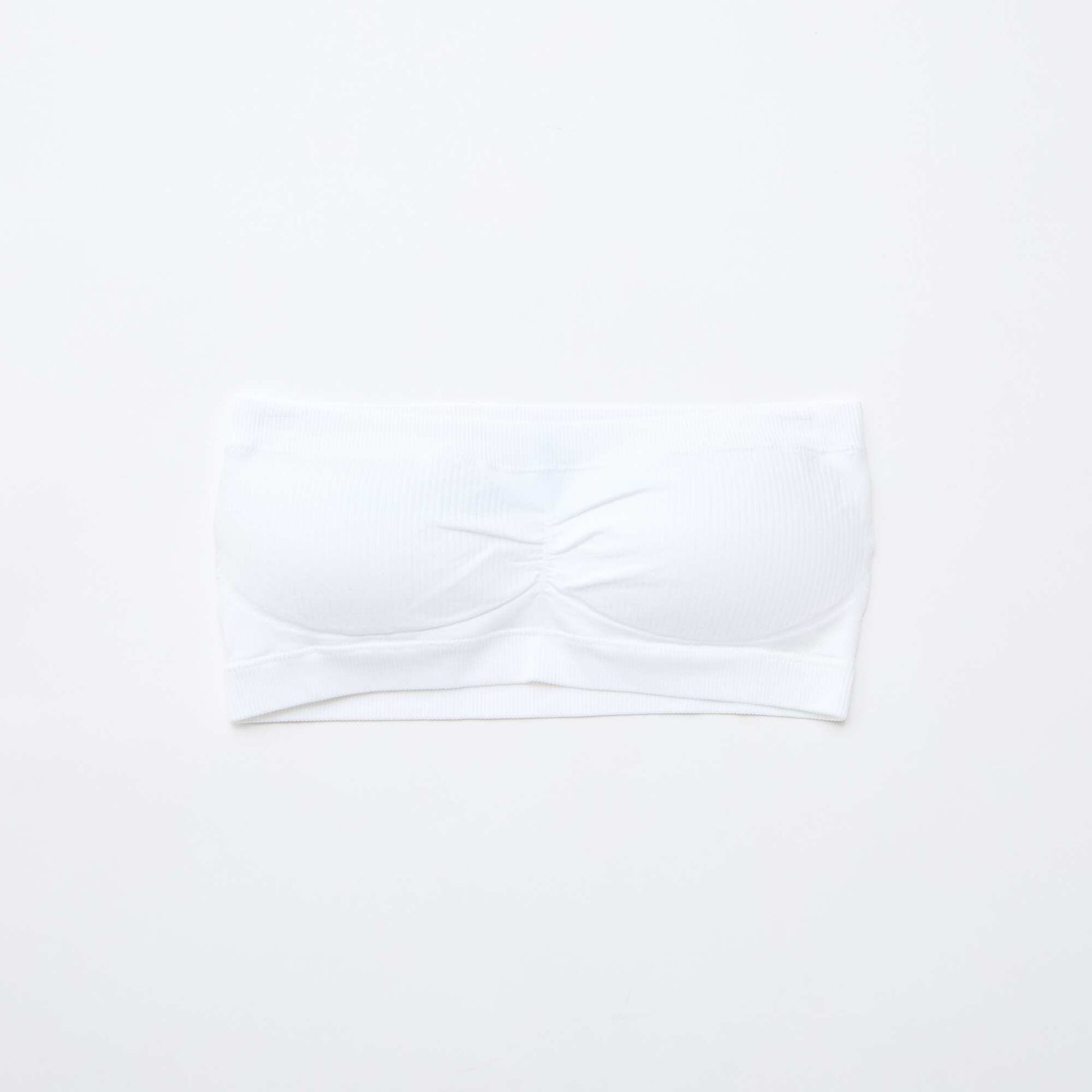 pack de 2 bandeaus de canalé sin costuras BLANCO
