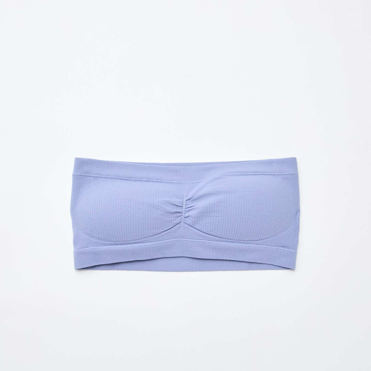pack de 2 bandeau de canalé sin costuras AZUL