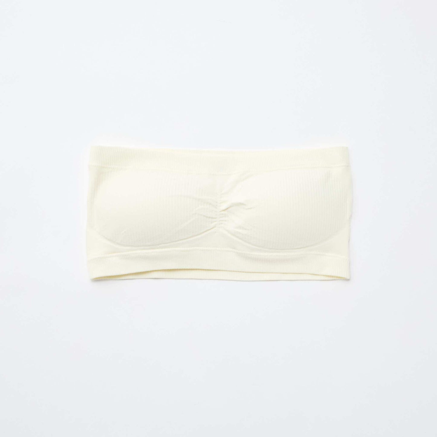 pack de 2 bandeaus de canalé sin costuras BEIGE