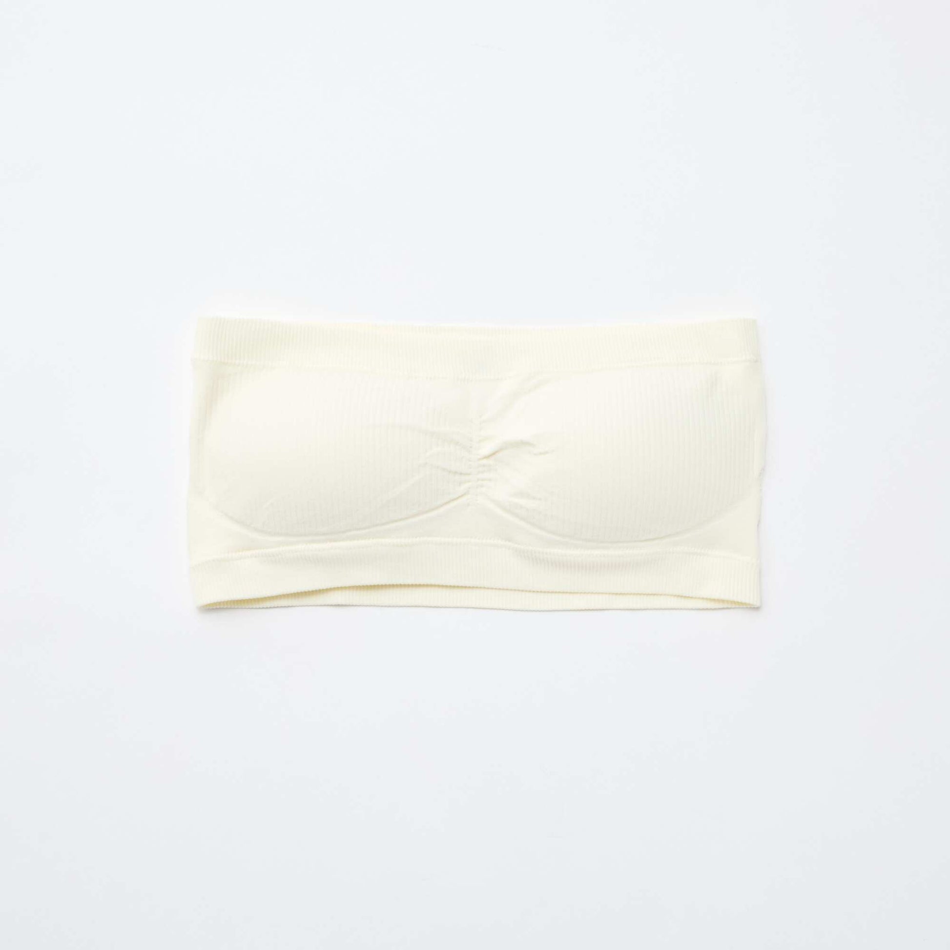pack de 2 bandeaus de canalé sin costuras BEIGE