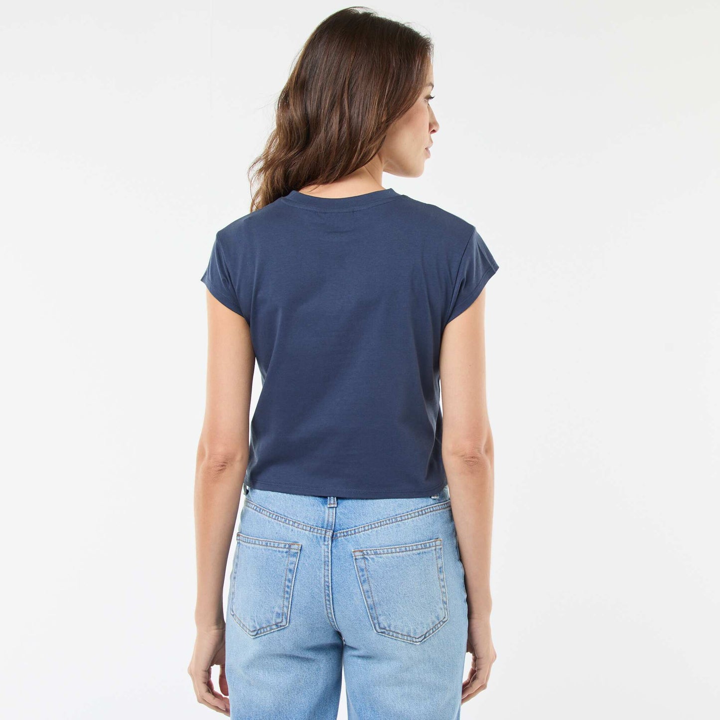 Camiseta estampada 'Disney' 'Stitch' de algodón AZUL
