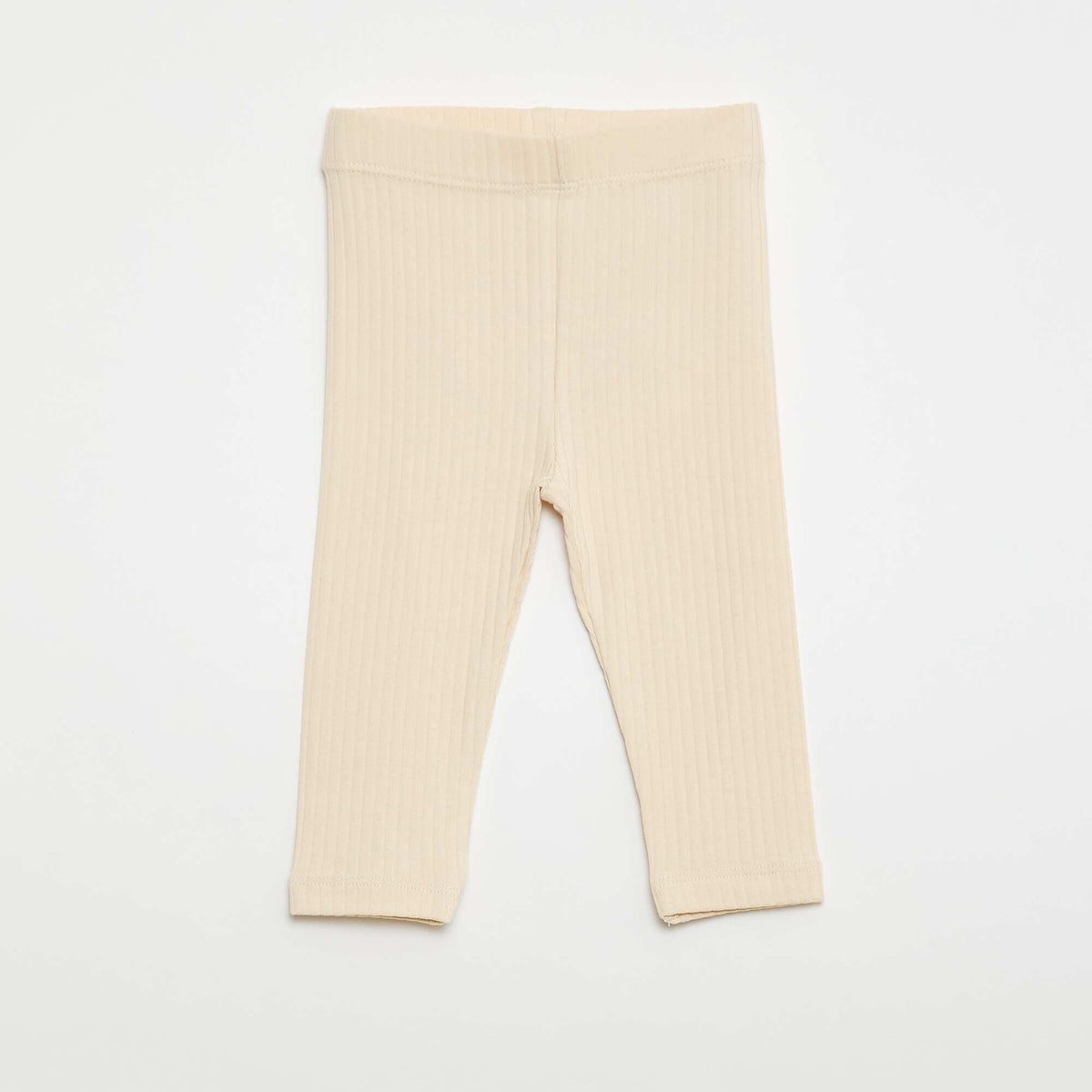 Pack de 2 leggings de canalé BLANCO