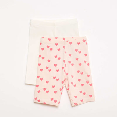 Pack de 2 pantalones cortos ciclistas BLANCO