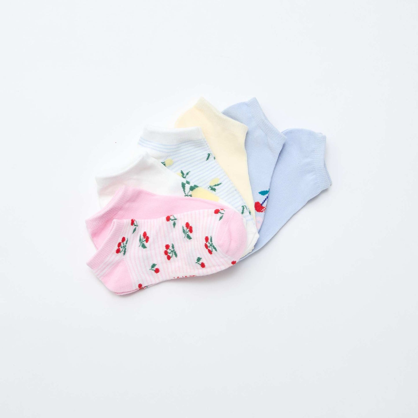Pack de 7 pares de medias invisibles AZUL