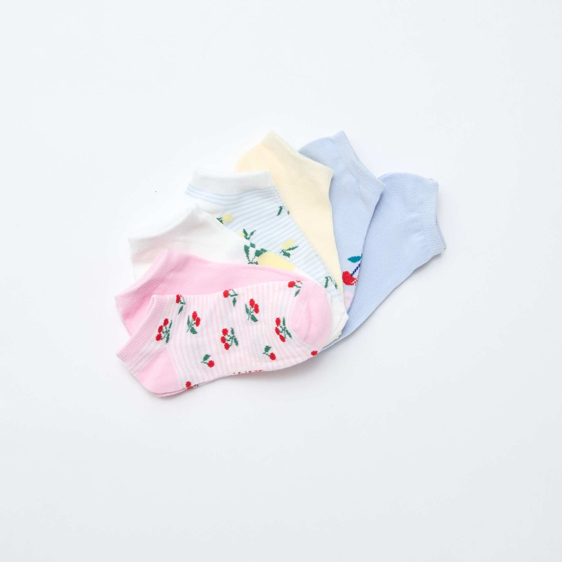 Pack de 7 pares de medias invisibles AZUL