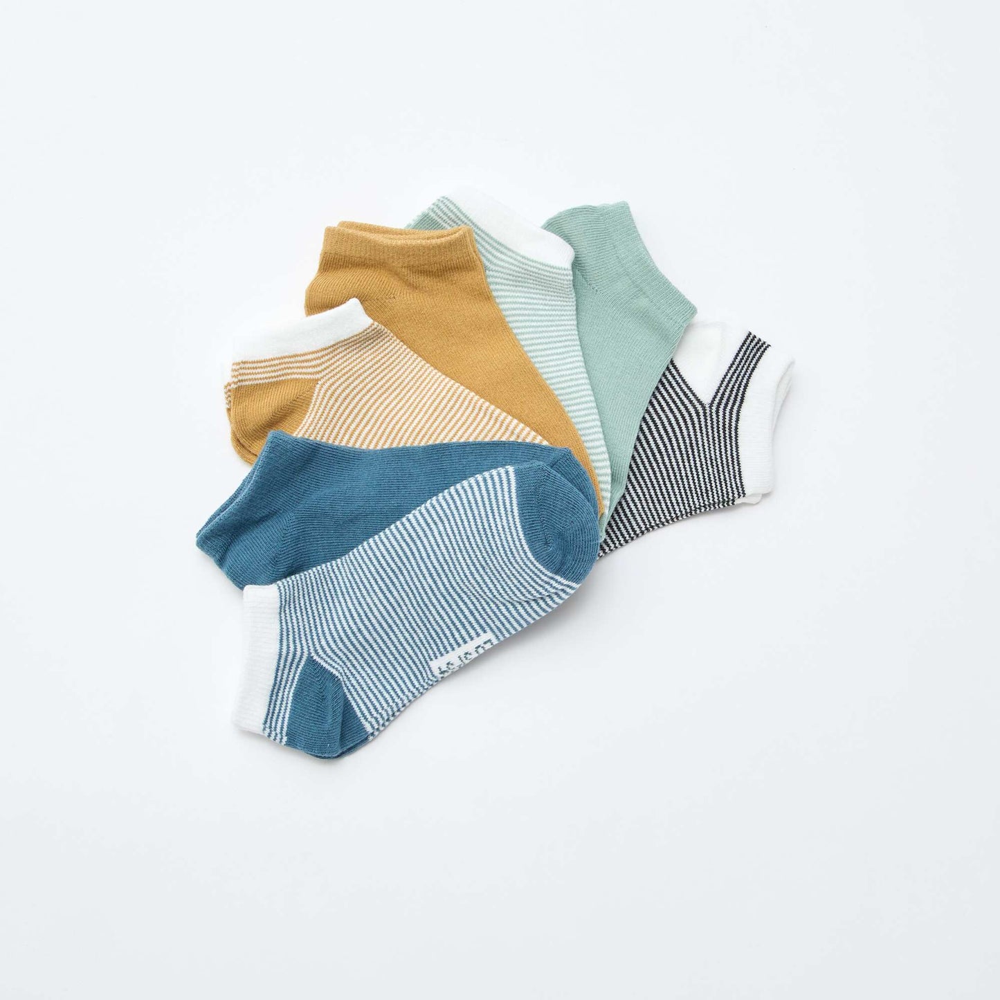 Pack de 7 pares de medias invisibles AZUL