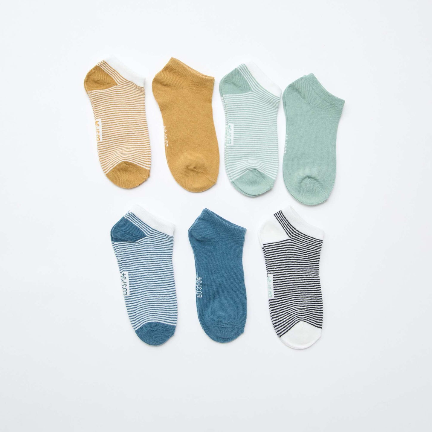 Pack de 7 pares de medias invisibles AZUL