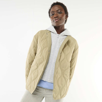 Campera acolchada con pechera extraíble VERDE