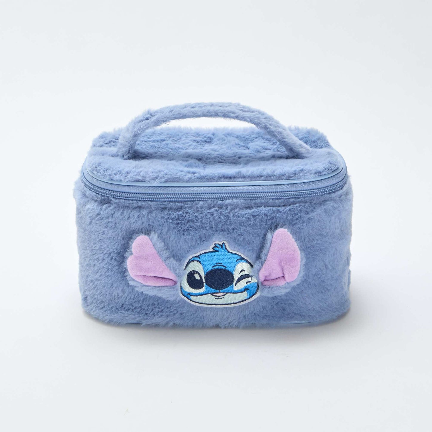 Neceser 'Stitch' de malla peluche AZUL