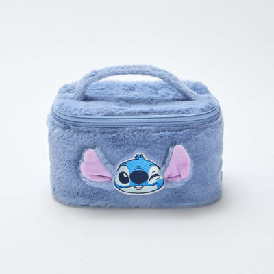 Neceser 'Stitch' de malla peluche AZUL