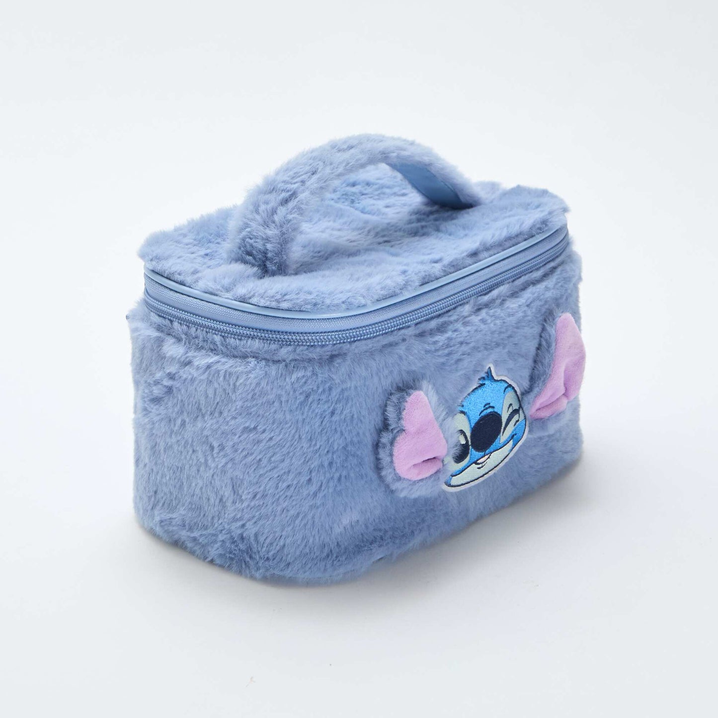 Neceser 'Stitch' de malla peluche AZUL