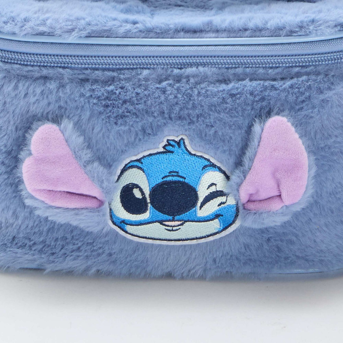 Neceser 'Stitch' de malla peluche AZUL