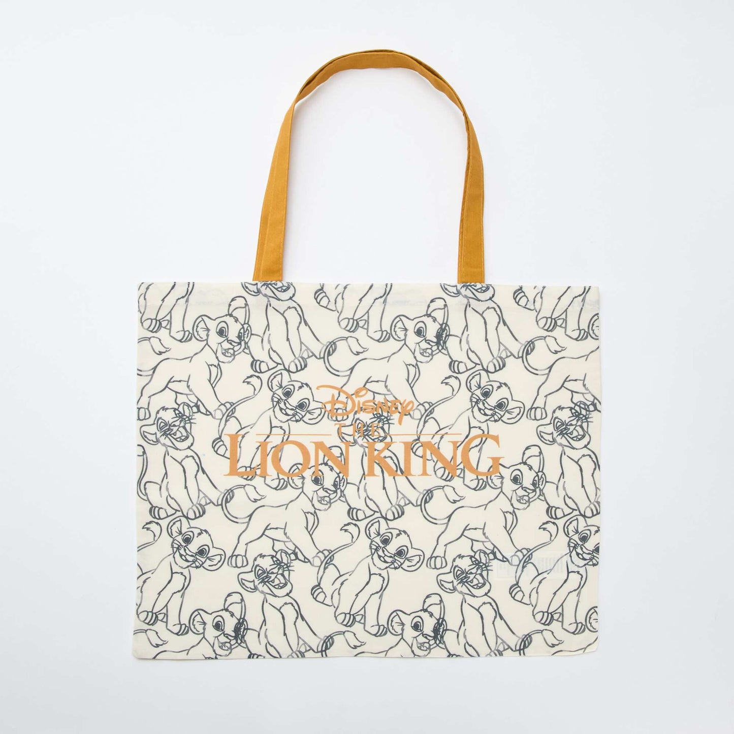 Bolso tote XL de tela 'Simba' BEIGE