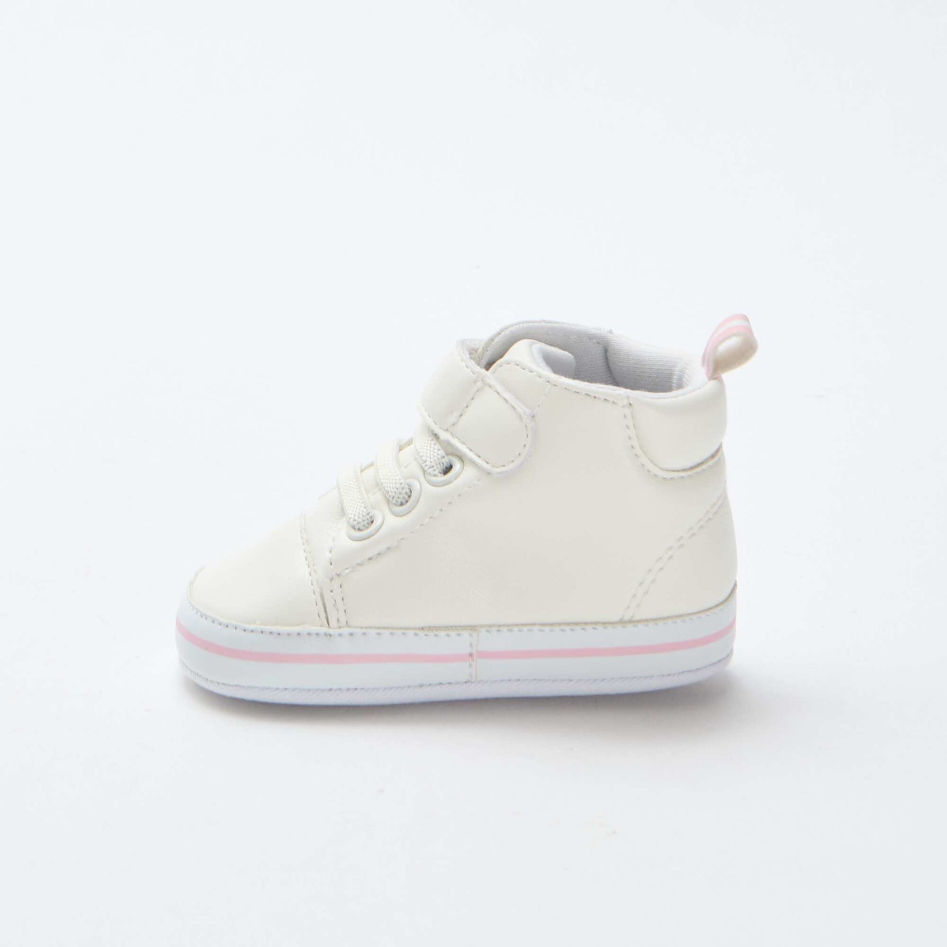 Zapatillas deportivas altas de imitación de cuero 'Stitch' AZUL