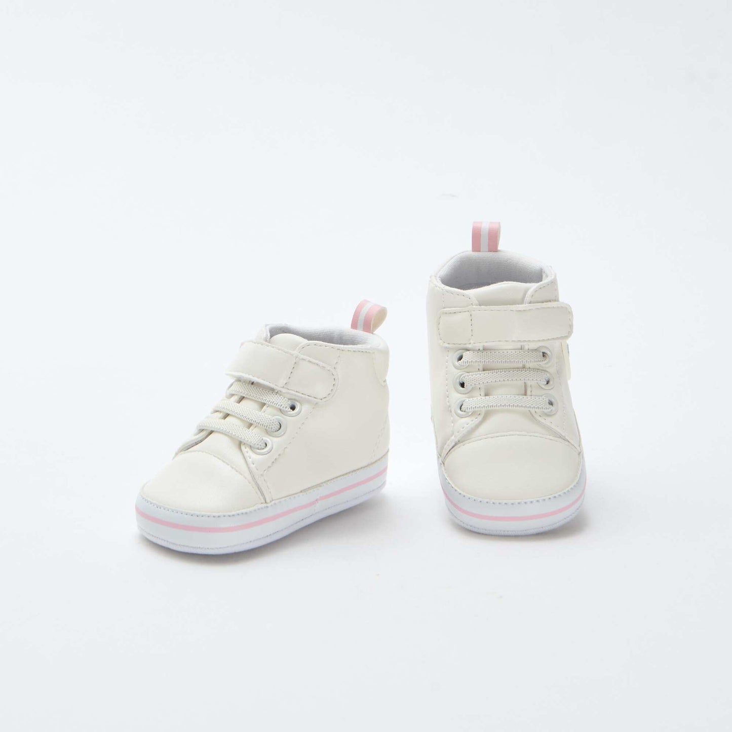 Zapatillas deportivas altas de imitación de cuero 'Stitch' AZUL