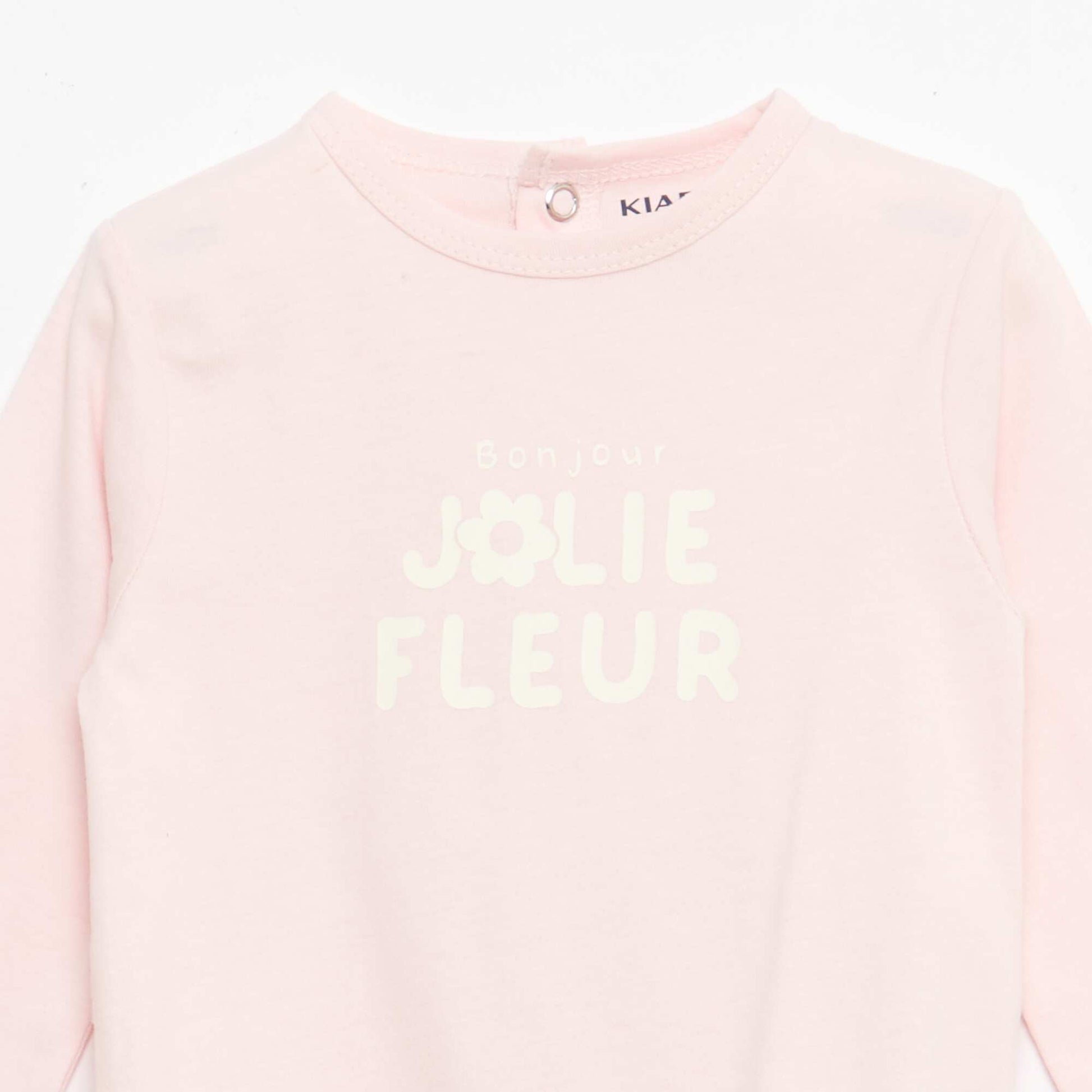 Pijama pelele de manga larga ROSA