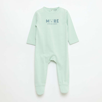 Pijama pelele de manga larga AZUL