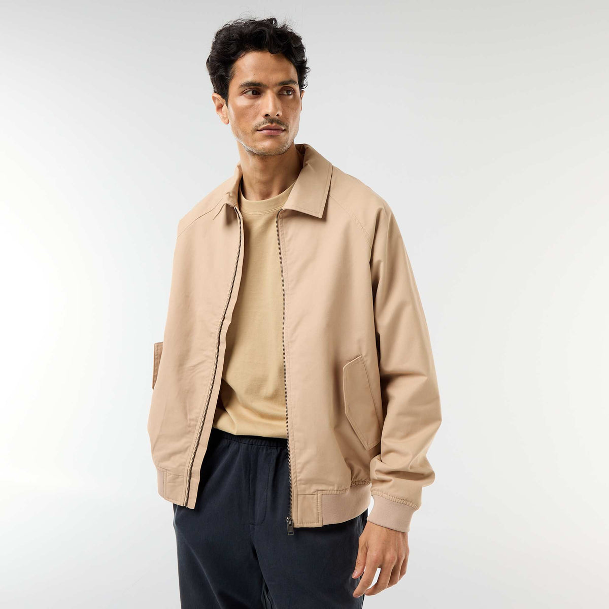 Campera de twill BEIGE