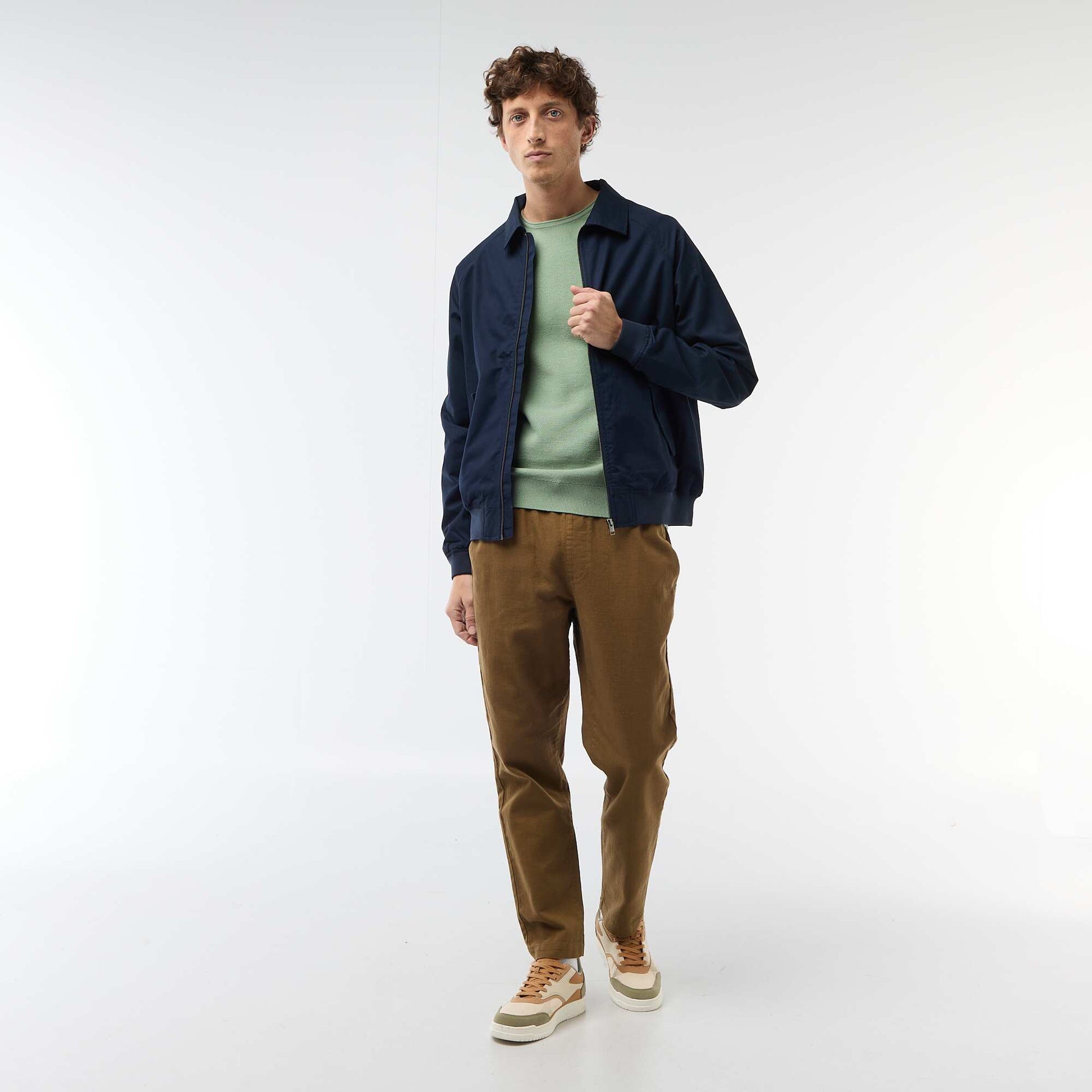 Campera de twill AZUL