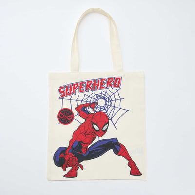 Bolsa tote L 'Spiderman' BEIGE