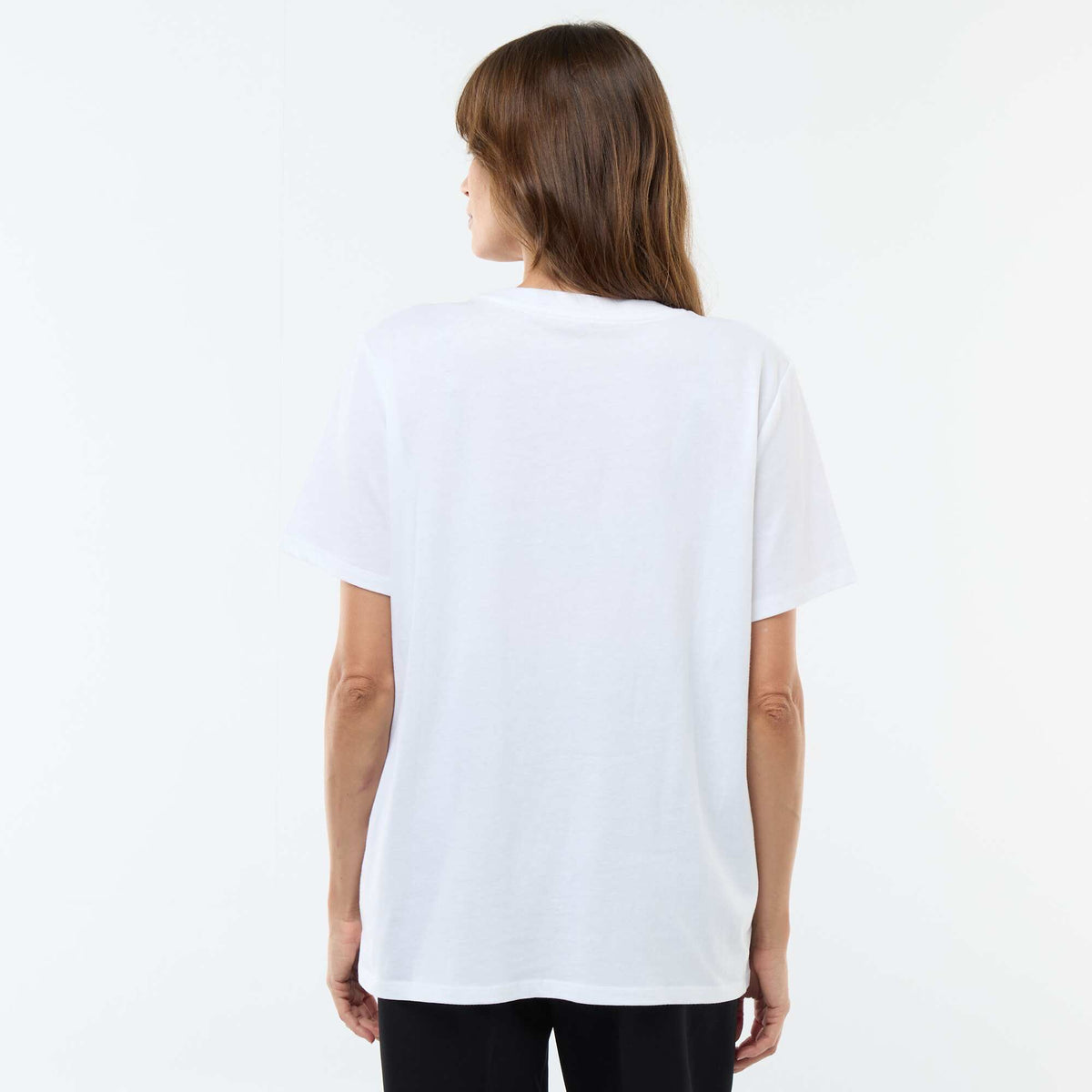 Camiseta básica de lactancia de manga corta BLANCO