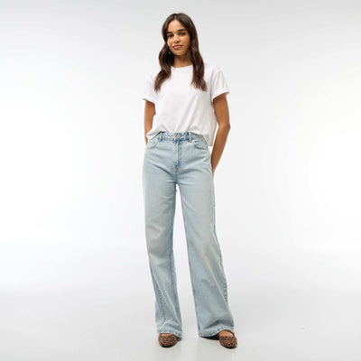 Pantalón baggy de talle bajo AZUL