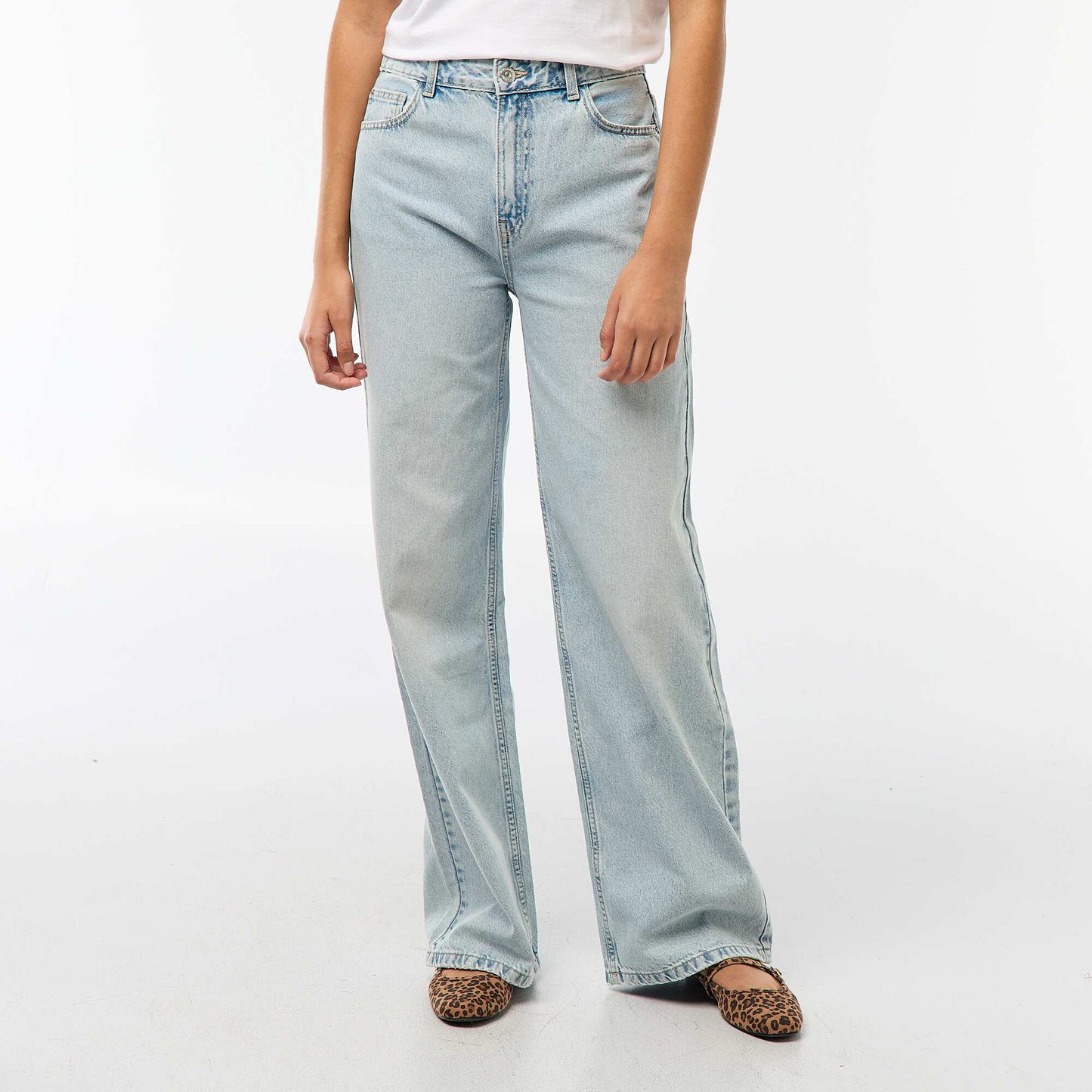 Pantalón baggy de talle bajo AZUL
