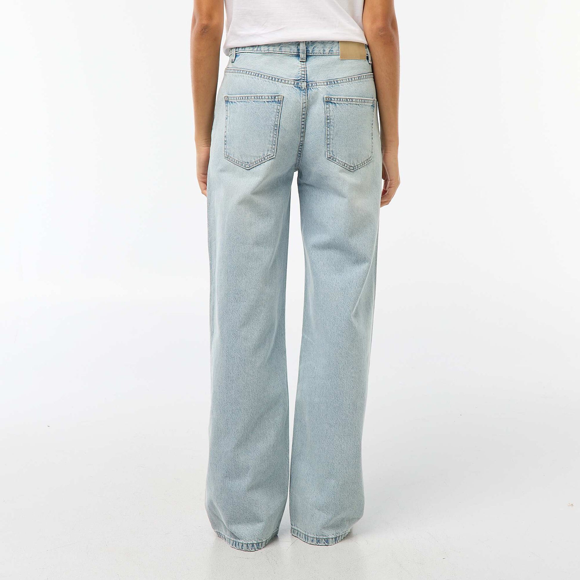 Pantalón baggy de talle bajo AZUL